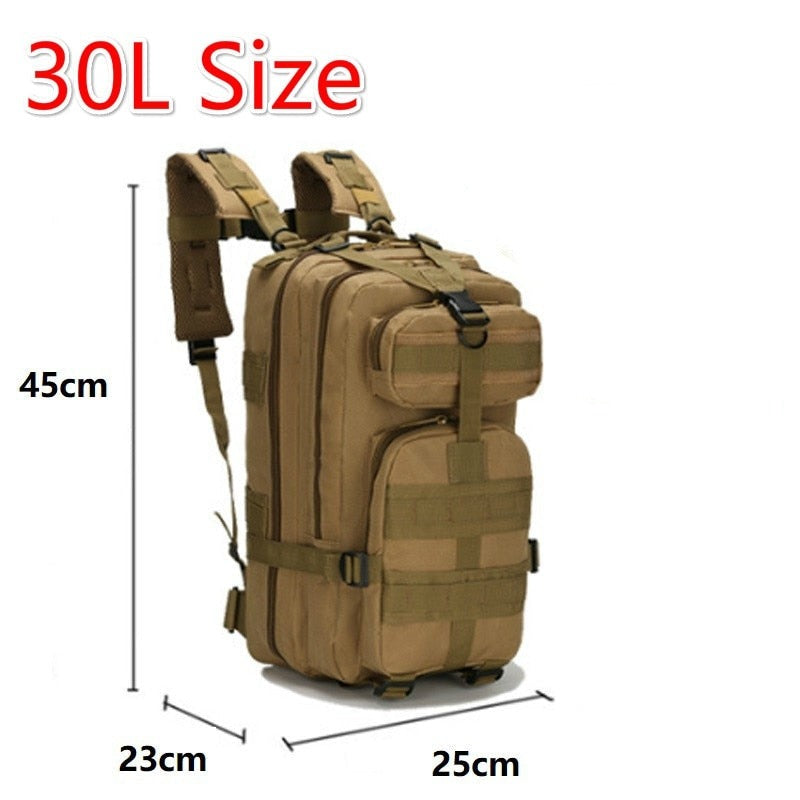 30L/50L 1000D Nylon Waterproof Backpack Outdoor Military Rucksacks