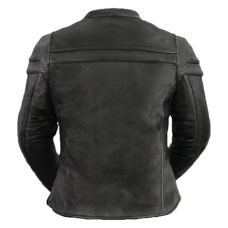 Spada Cowhide Leather Women's Black Motorcycle Jacket