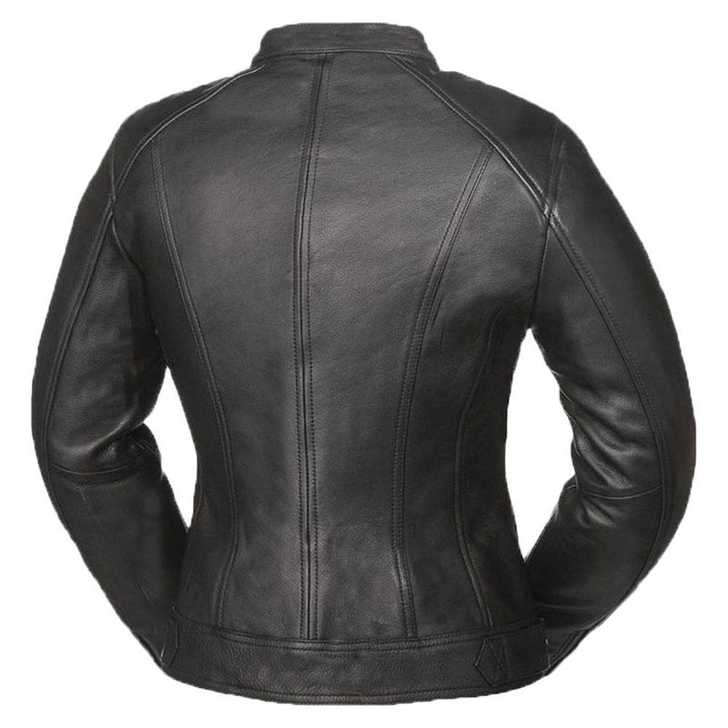 Stela Genuine Cowhide Women's Motorcycle Leather Jacket