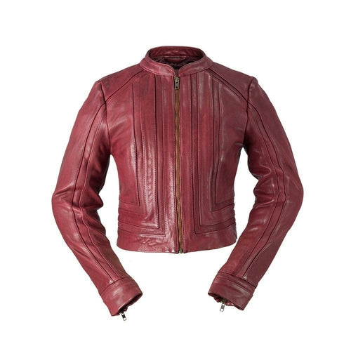 Pixie Womens Leather Jacket in Classic Style