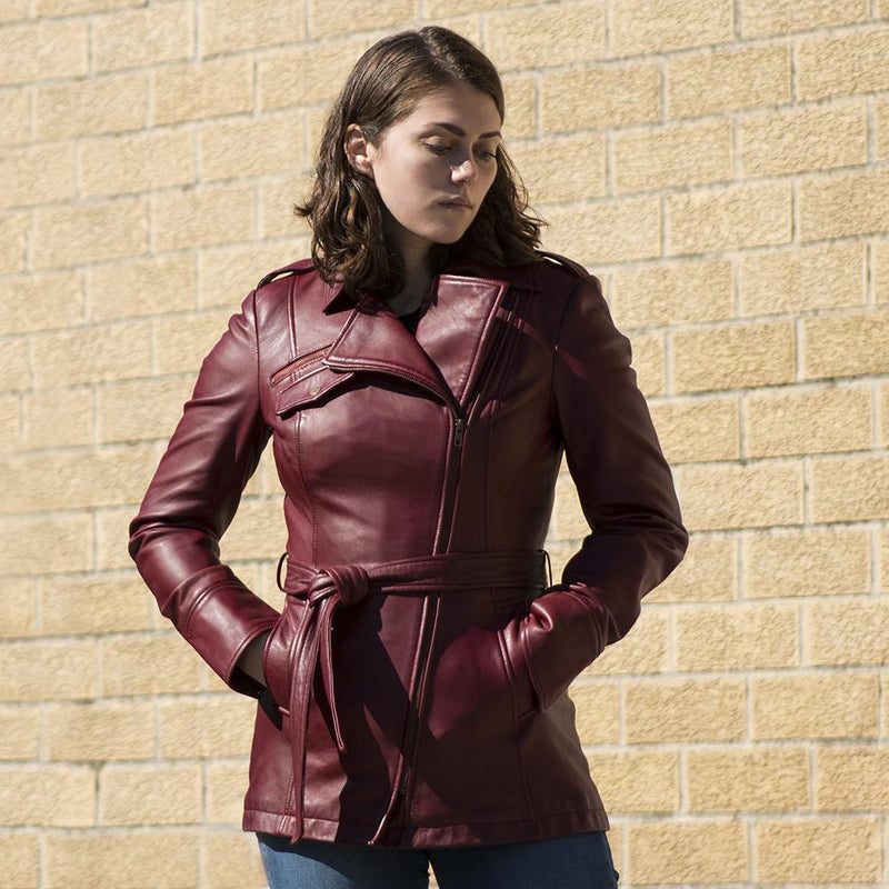 Traci Dyed Genuine Women Leather Jacket