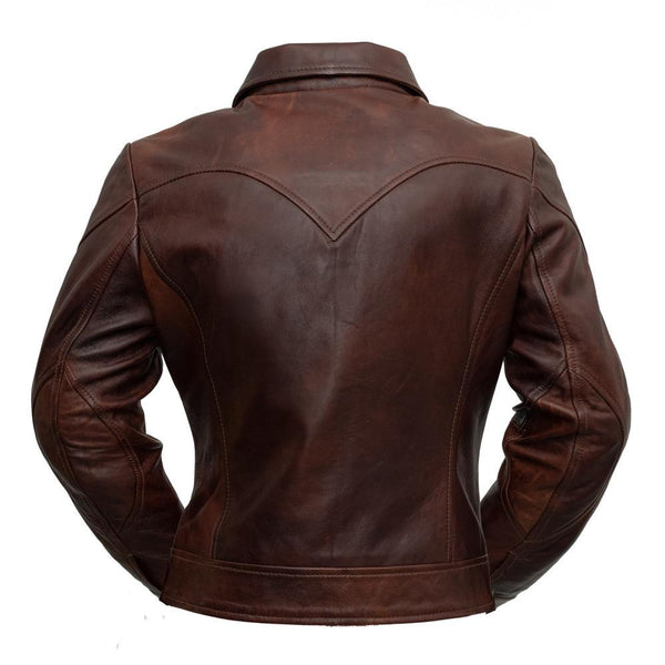 First MFG CO. Charlotte Slim Fit Women's Lambskin Leather Jacket