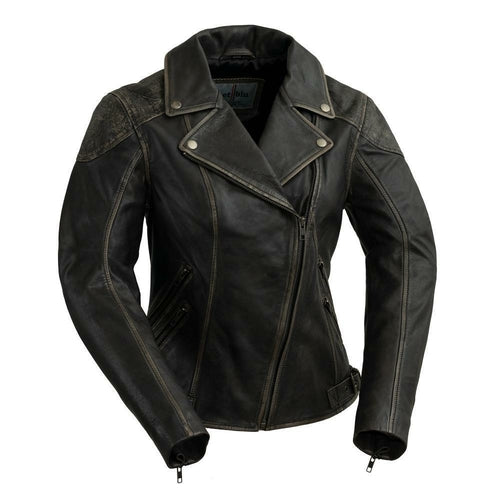 Stephanie Slim Fit Womens Genuine Lambskin Leather Jacket By Whet Blu