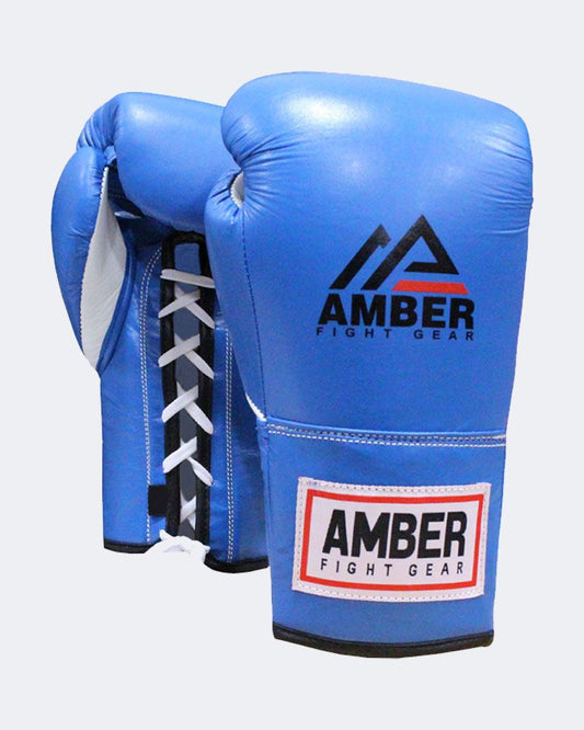 Premium All-Leather Professional Fight Gloves Padded, Pre-Curved,