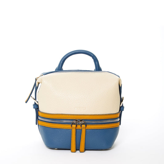 SUSU The Ashley Off White Leather Backpack