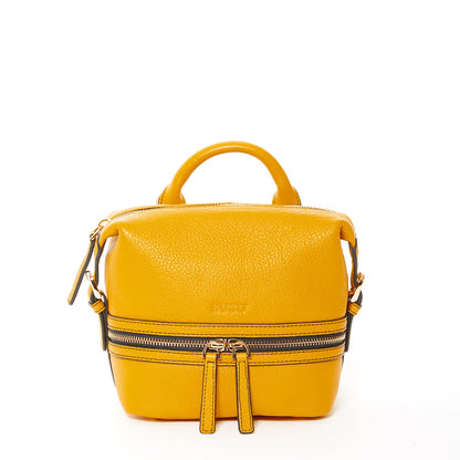 SUSU The Ashley Yellow Leather Backpack Purse