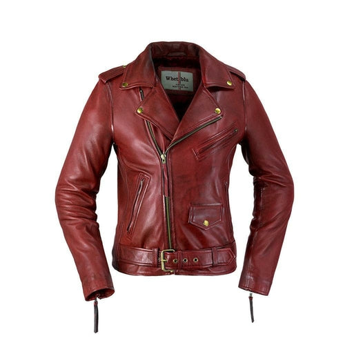 Whet Blu Rockstar Genuine Sheepskin Women Leather Jacket Slim Fit