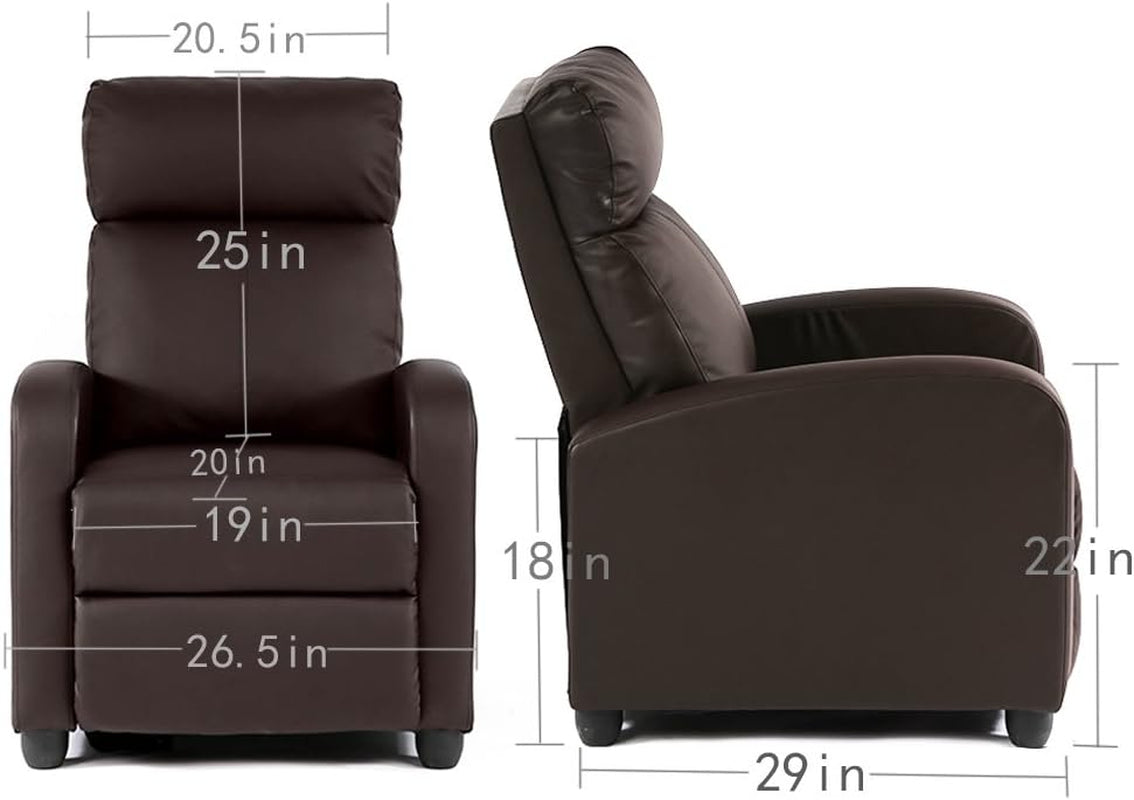 Recliner Chair Reclining Sofa Leather Chair Home Theater Seating