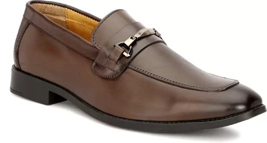 Men's Pure Leather Comfortable & Stylish Shoes(Brown)(UK Size- 10)