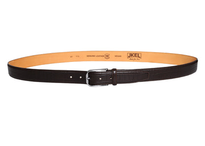 Vegas Brown Leather Men Belt