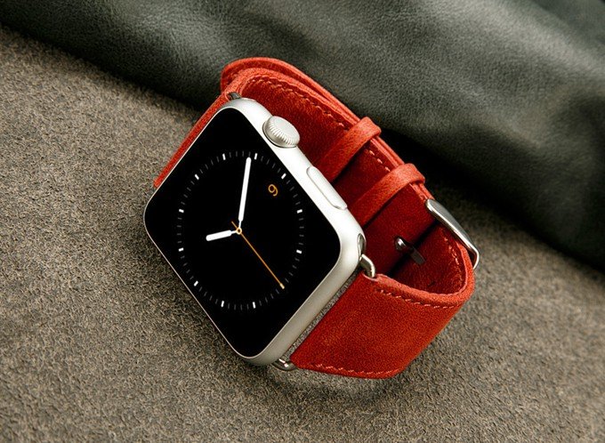 Real Leather Business Stainless Steel Watch Strap