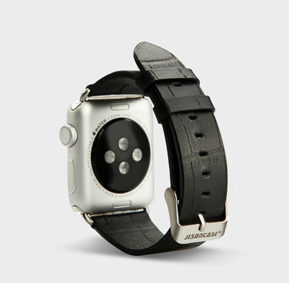 Real  Leather Crocodile Texture Watch Strap