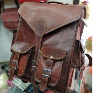 Brown Vintage Leather Backpack Laptop Messenger Bag
