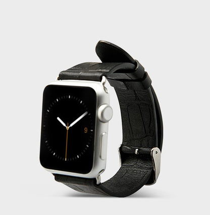 Real  Leather Crocodile Texture Watch Strap