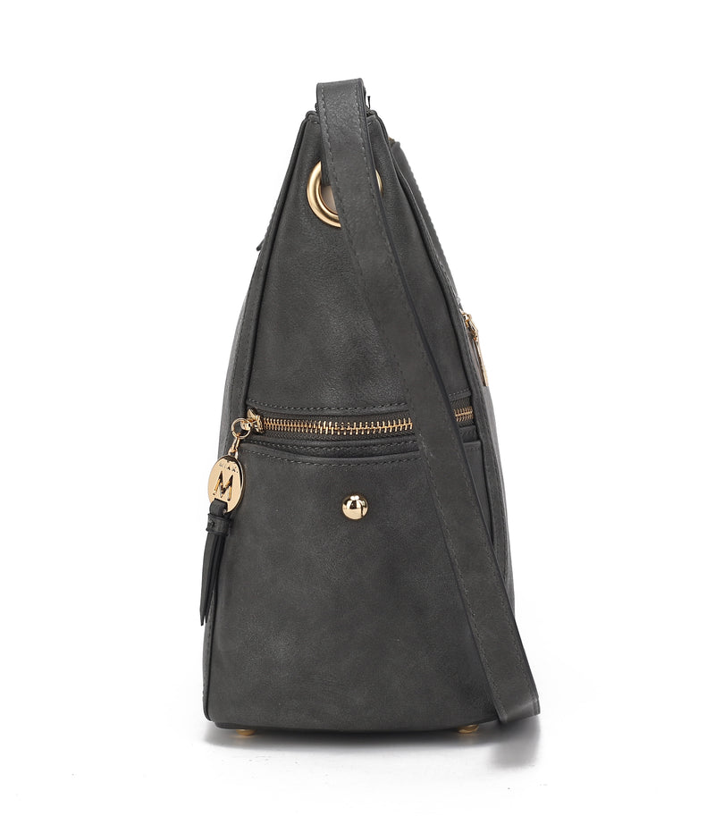 Lux Hobo Bag with Wallet Handbag Vegan Leather Women