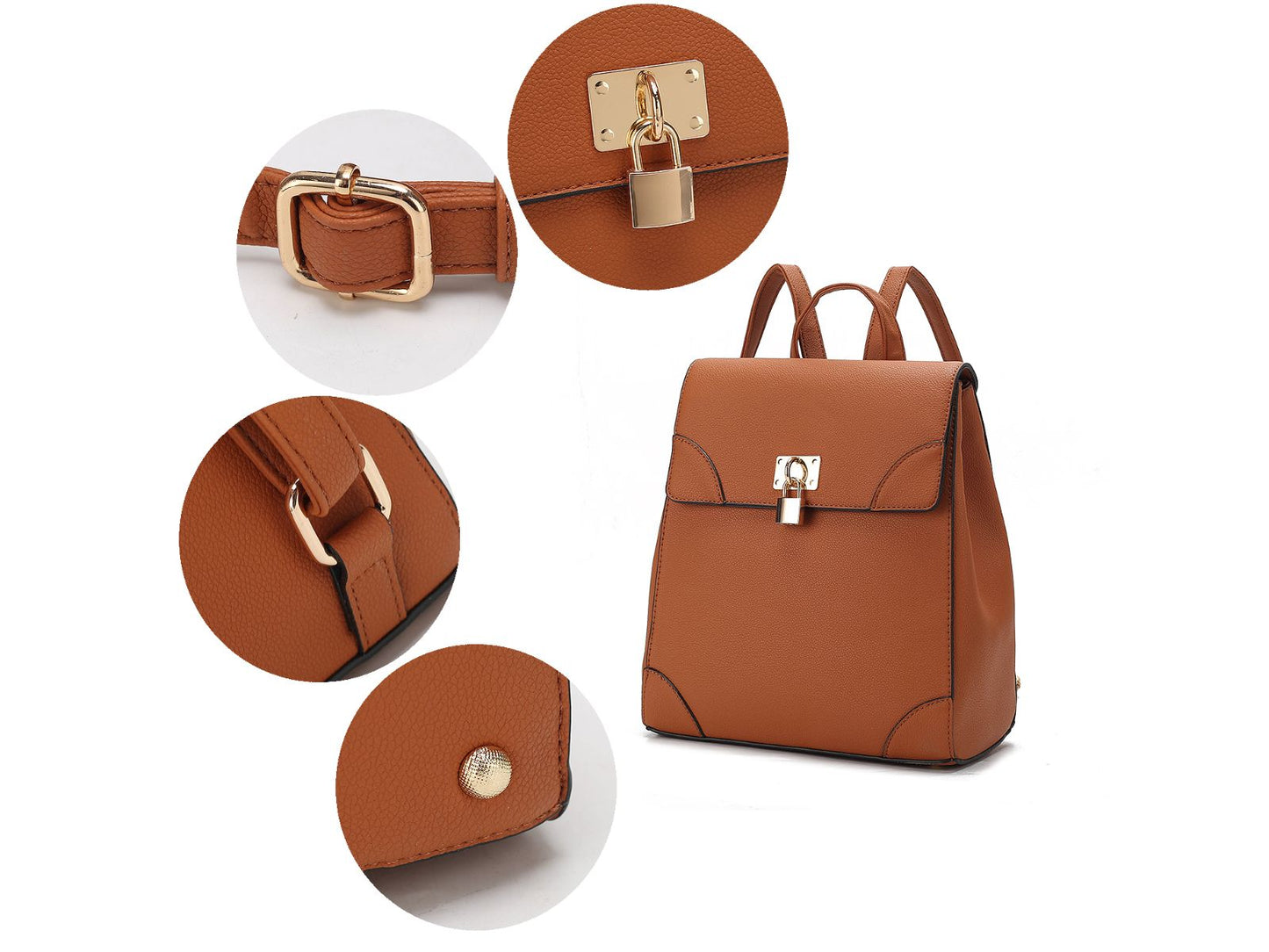 Sansa Vegan Leather Women Backpack
