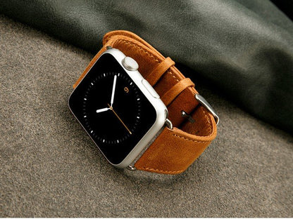 Real Leather Business Stainless Steel Watch Strap
