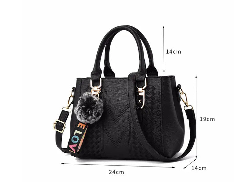 Embroidery Leather Handbag