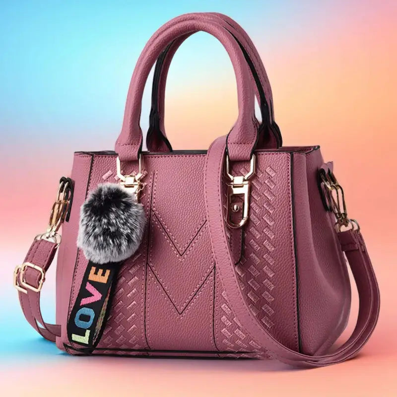 Embroidery Leather Handbag