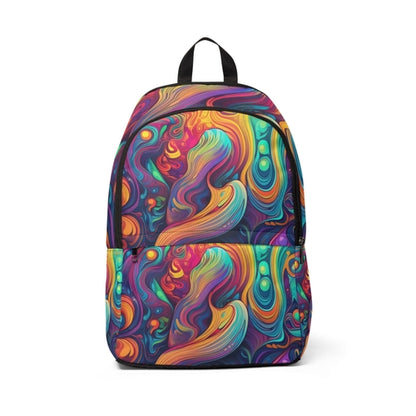 Fashion Backpack Waterproof Vibrant Psychedelic Kaleidoscope Boho