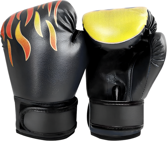 Leather Boxing Gloves Pair with Wrist Support for Kids  Size 16 Inch