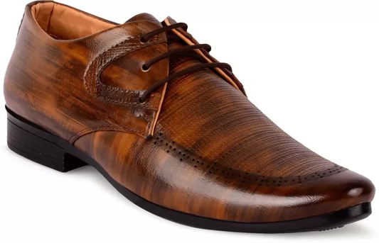 MEN Synthetic Leather SHOES Size 10 color BROWN