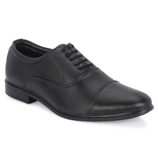 Lace Up Leather Formal shoes For Men  (Size-9) (Color-BLACK)
