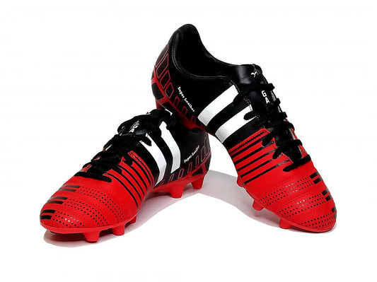 SEGA SUPER LEATHER Shoes For Men (Size-UK-9) (Color-RED&BLACK)