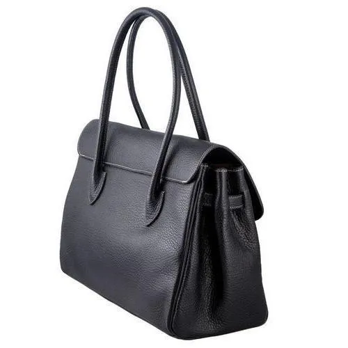 Women Solid Leather Tote bag