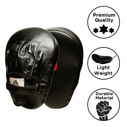 Amber Fight Gear Genuine Leather Extreme Curved Target Focus Punching