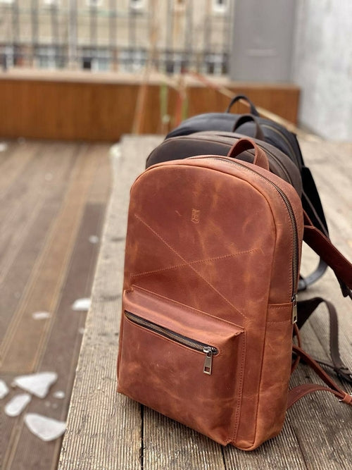Urban Leather Rucksack, Everyday Leather Backpack for Women, Christmas