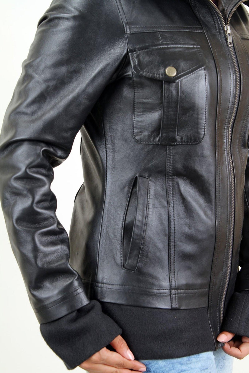 JackHerald Women Leather Jacket