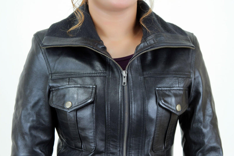 JackHerald Women Leather Jacket