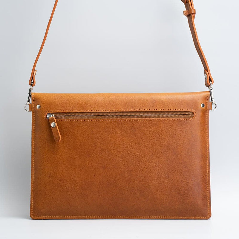 Leather Bag with adjustable strap for MacBook