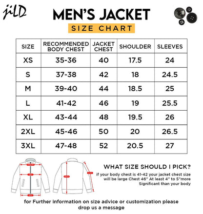 Jild Mens Black Pure Sheepskin Zipper Leather Jacket