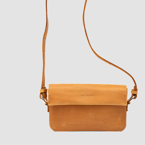 Classy Leather Shoulder Bag (Orange)