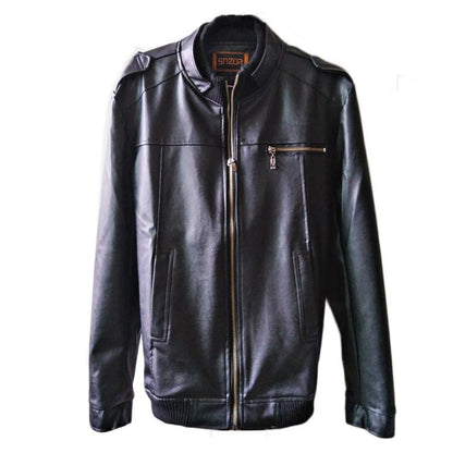 Mens PU Leather Jacket Fashion Coats