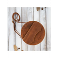 Round Leather Handbag