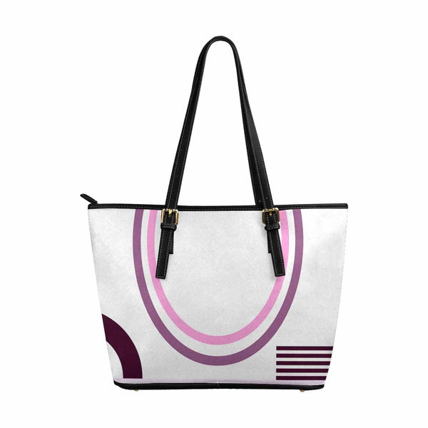 Large Leather Tote Shoulder Bag - Multicolor Handbag