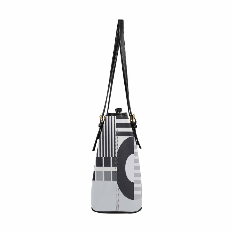 Large Leather Tote Shoulder Bag - Multicolor Handbag