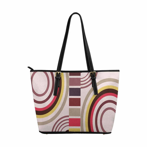 Large Leather Tote Shoulder Bag - Multicolor Handbag