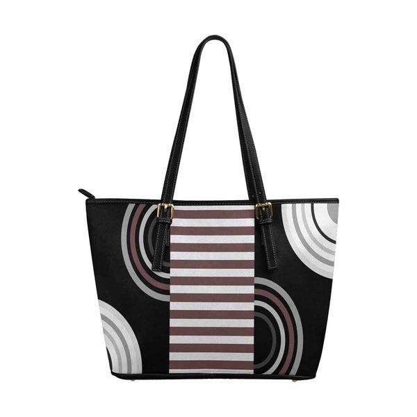 Large Leather Tote Shoulder Bag - Multicolor Handbag