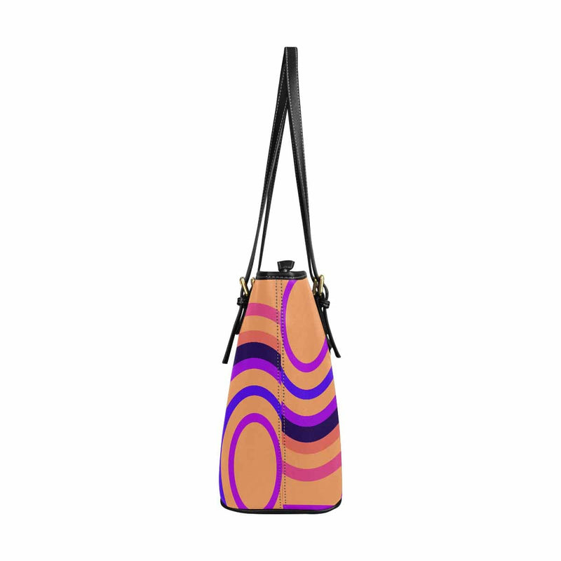 Large Leather Tote Shoulder Bag - Multicolor Handbag