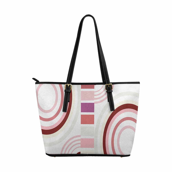 Large Leather Tote Shoulder Bag - Multicolor Handbag