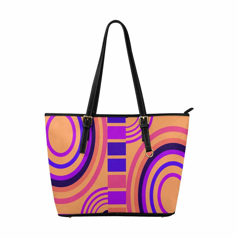 Large Leather Tote Shoulder Bag - Multicolor Handbag