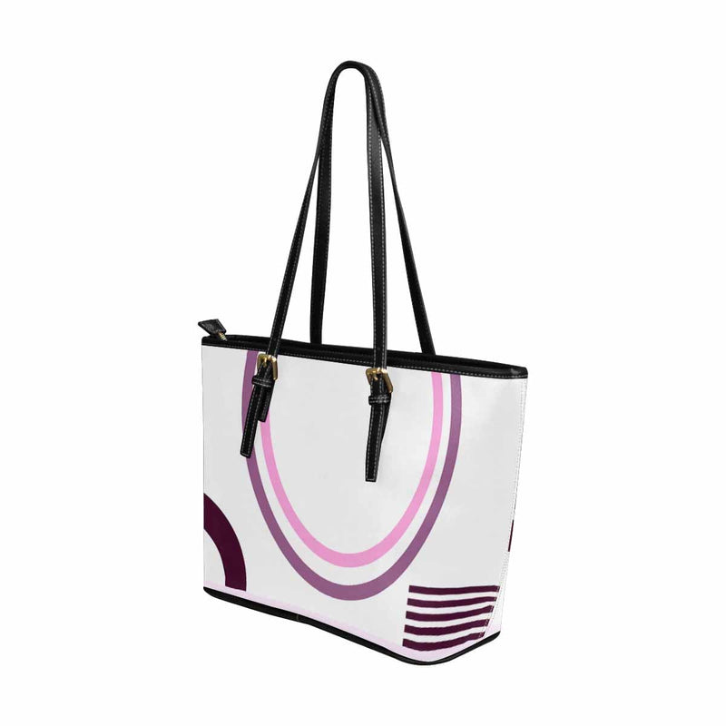 Large Leather Tote Shoulder Bag - Multicolor Handbag