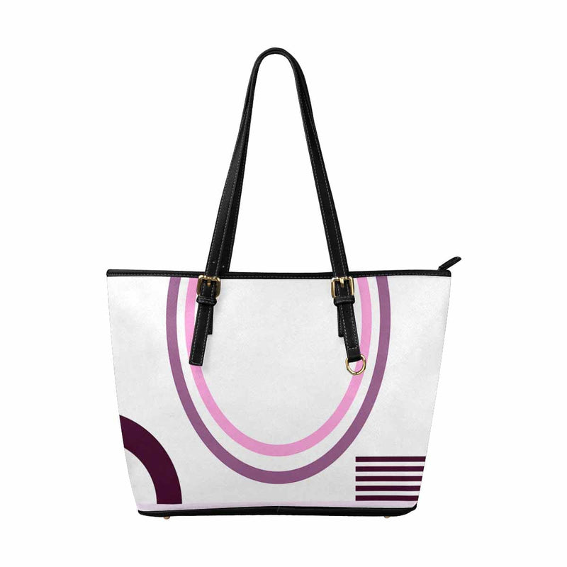 Large Leather Tote Shoulder Bag - Multicolor Handbag